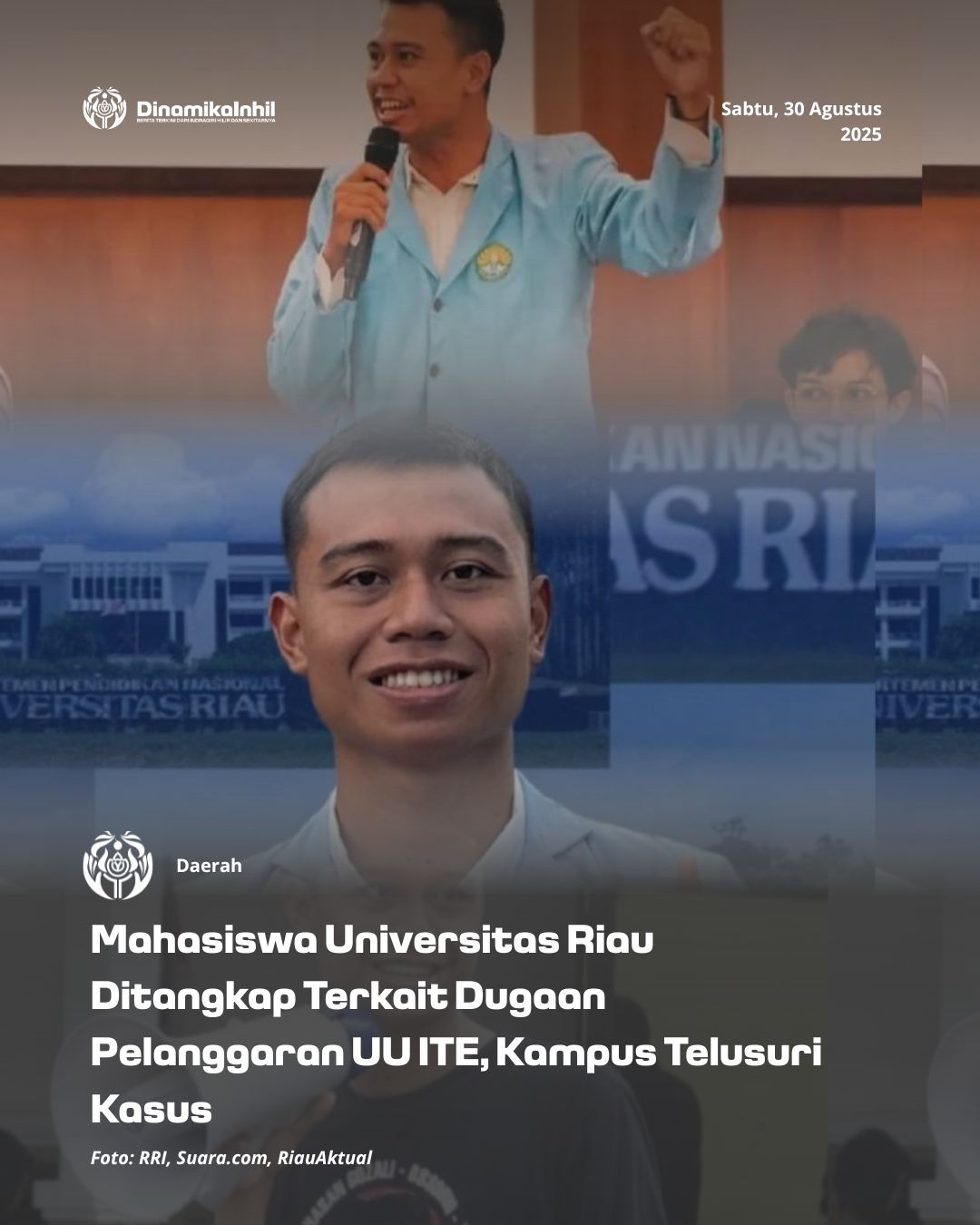 Mahasiswa Universitas Riau Ditangkap Terkait Dugaan Pelanggaran UU ITE, Kampus Telusuri Kasus