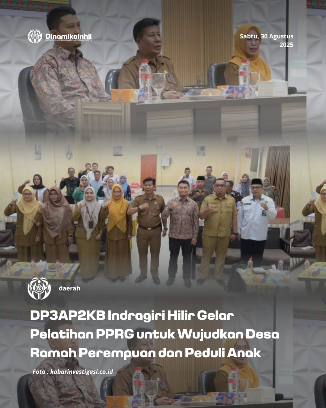 DP3AP2KB Indragiri Hilir Gelar Pelatihan PPRG untuk Wujudkan Desa Ramah Perempuan dan Peduli Anak