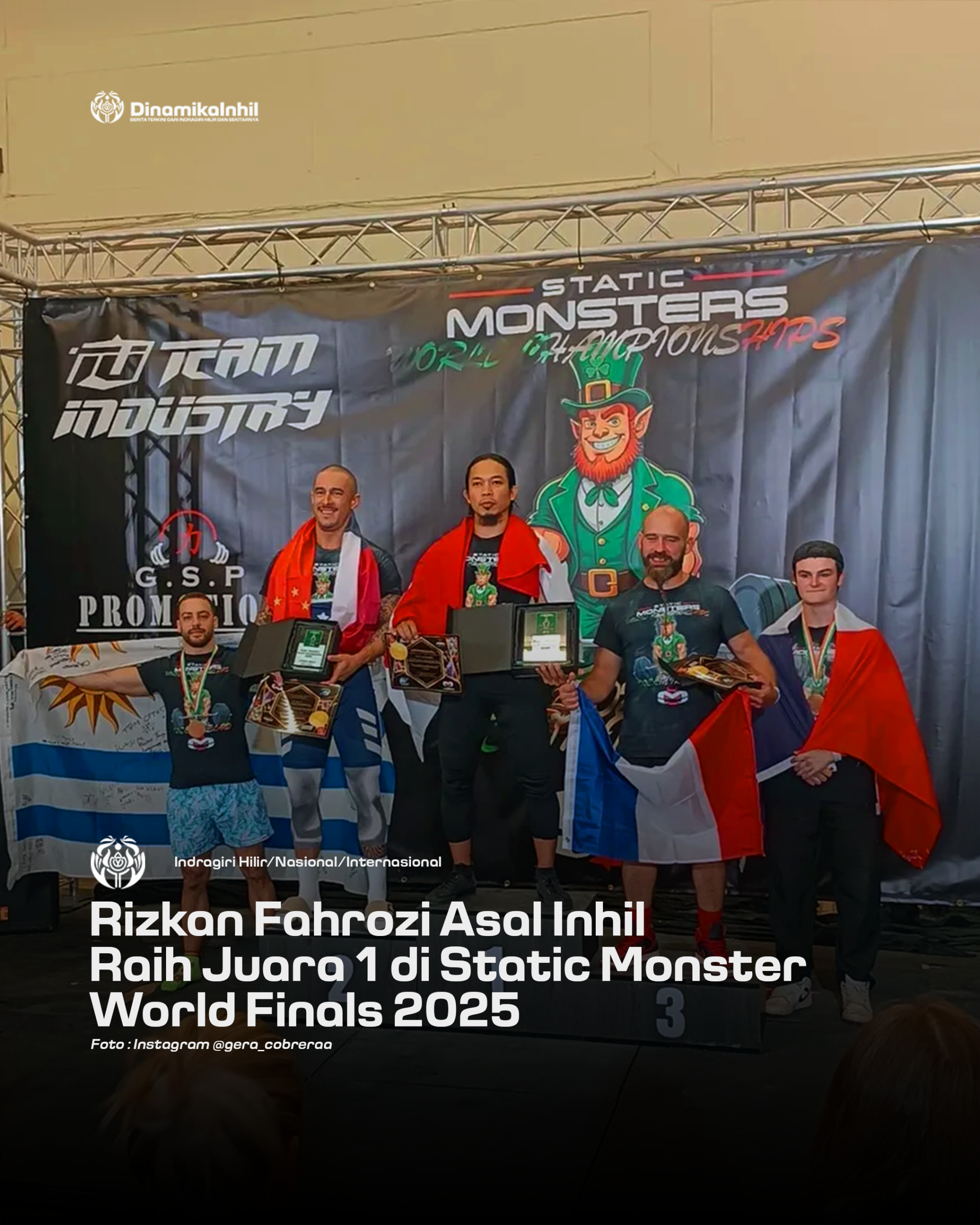 Rizkan Fahrozi Raih Juara 1 di Static Monster World Finals 2025