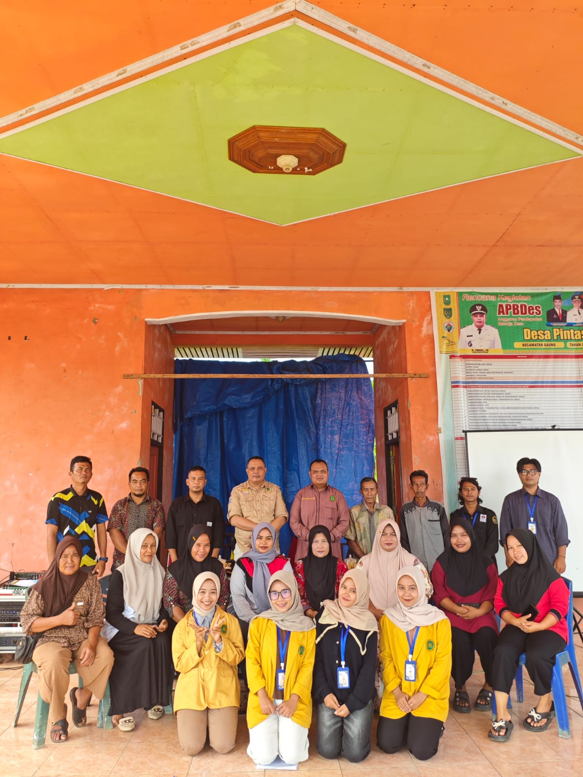 Monitoring KKN UNISI di Kecamatan Gaung, DPL dan LPPM Disambut Hangat Pemerintah Desa